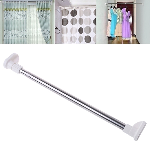 Extendable Telescopic Rods Shower Curtain Poles Clothes Wardrobe Organizer Rack ► Photo 1/6
