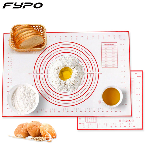 Fypo Silicone Baking Mat Pastry Pizza Dough Maker Pastry Kitchen Gadgets Cooking Tools Utensils Bakeware Accessories Supplies ► Photo 1/6