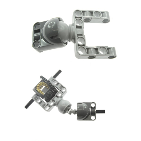 1Set Technology Car Chassis steering ball head Building block Accessories 4610379 Compatible with EV3 92910 92911 Parts ► Photo 1/6