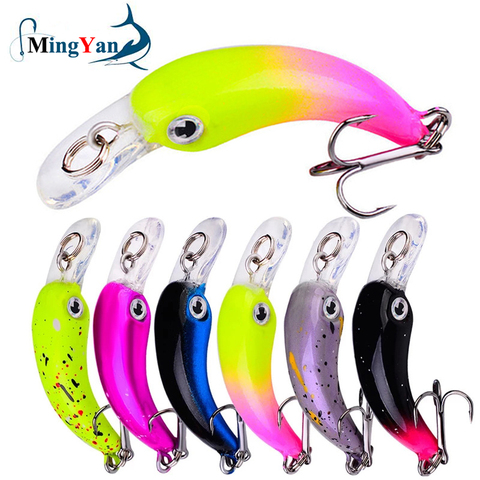 1pcs 1.5g/4.1cm Fishing Lure Trout Mini Crankbait Wobbler Fishing Tackle Freshwater Minnow Crank Artificial Hard Bait ► Photo 1/6