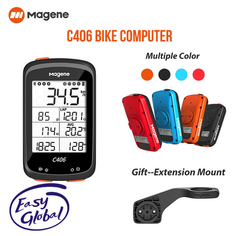 Magene C406 GPS Bike Computer Wireless Smart Cycling Speedometer  Sync Speed Sensor MTB Road Waterproof Bicycle Monito Data Map ► Photo 1/6