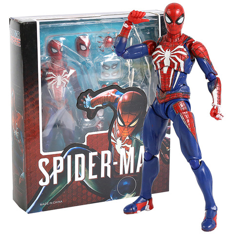 Avengers SHF Spider Man Upgrade Suit PS4 Game Edition SpiderMan PVC Action Figure Collectable Model Toy Doll Gift ► Photo 1/6