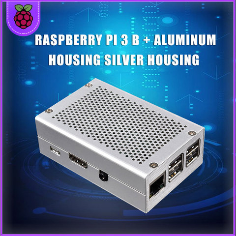 Raspberry Pi 3 Case Cooling Heatsinks Black Silver with Power + heatsink+fan for Raspberry pi 3B/3B+ ► Photo 1/6