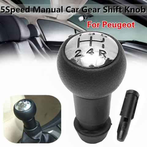 For Peugeot 106 206 306 406 806 107 207 307 Car Styling 5 Speed Gear Shift Knob Lever Shifter Head Car Accessories ► Photo 1/6