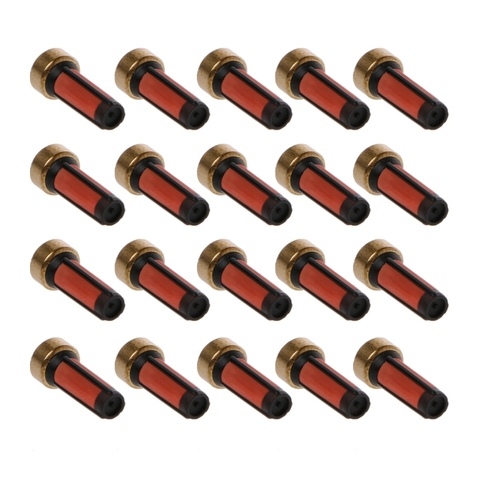 20 Pcs Fuel Injector Micro Basket Filter For Audi BMW GMC Injector Repair Kits suitable Bosch Demsp Injector nylon mesh copper ► Photo 1/6