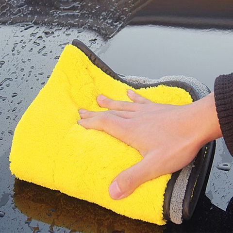 New Car Care Polishing Wash Towels Plush Microfiber Washing Drying Towel Strong Thick Plush Polyester Fiber Car Cleaning Cloth ► Photo 1/6