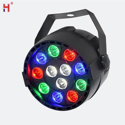 Led Flat Par Light Dmx Dj Light 12X3W RGBW Sound Activated Uplight For Disco Party Led Dance Floor ► Photo 1/6