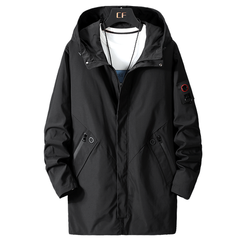 2022 large size 10XL 9XL 8XL 7XL spring autumn overcoat long hooded windbreaker men jacket men's tooling jacket loose 300 kg top ► Photo 1/6