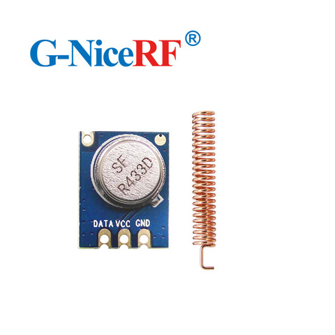 5PCS 433MHz 150 Meters Wireless Module ASK Transmitter STX882 + 5PCS Copper Spring Antenna ► Photo 1/6