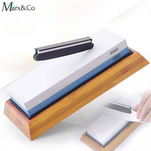 Knife Sharpener Whetstone Dual Side Girt Kitchen Sharpening Stone Grindstone Oilstone Honing Tool 240 600 800 1000 3000 6000 Set ► Photo 1/6