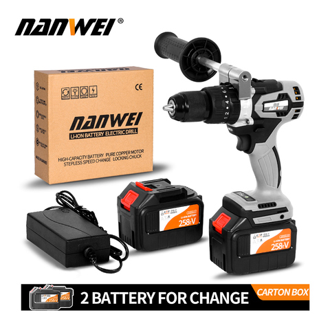 21V Strong power cordless brushless cordless impact drill kit with low price sale ► Photo 1/6
