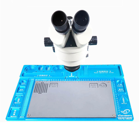 WL Microscope Fixed Base Multifuctional Aluminum Alloy Mat Phone PCB Repair Platform With Welding Workbench Rubber ► Photo 1/6