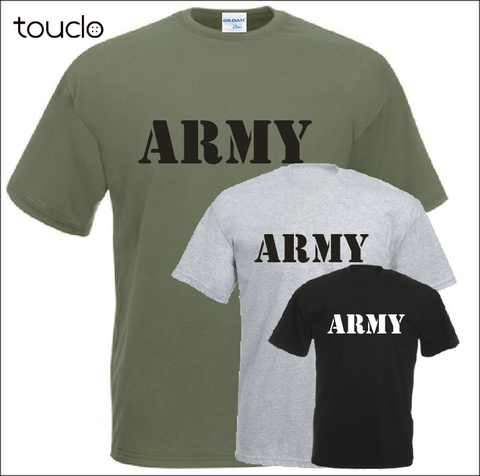 Print Letters Men T-Shirt 100% Cotton Print Shirts Us Army Navy T-Shirt Air Force Marines Military Tee Shirt ► Photo 1/4