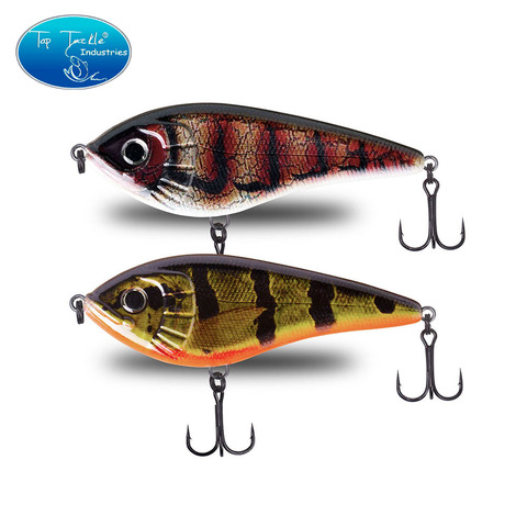deep diving slow sinking Jerk baits fishing lure with tinned strengthen hooks120mm 62g artificial CF LURE  for pike bass ► Photo 1/6