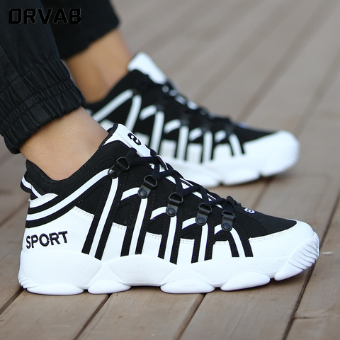 Fashion Men Luxury Sneakers Split Leather City Leisure Men Casual Shoes Breathable Walking Footwear Male Shoes Men Flats ► Photo 1/5