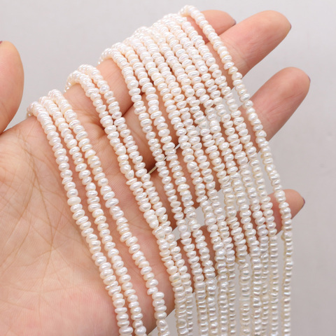 Natural Freshwater Pearl Small Pearls Beads for Jewelry Making Necklaces Bracelets Earrings DIY 36cm/strand Beads Size 3-3.5mm ► Photo 1/6