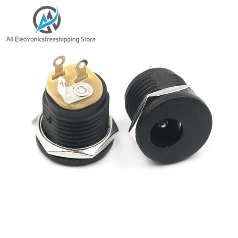 10Pcs DC-022 5.5-2.1 / 5.5 x 2.1mm DC Power Socket/ DC Connector Panel Mounting DC022 ► Photo 1/1