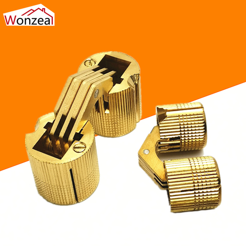 8-24mm Pure Brass Hidden Hinges Copper Barrel Hinges Barrel Hinge Invisible Furniture Hinge Hardware Accessories For Gift Box ► Photo 1/6