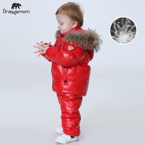 11.11 Orangemom Russia Winter children's clothing sets  girls clothes new year's Eve boys parka kids  jackets coat down snowsuit ► Photo 1/6