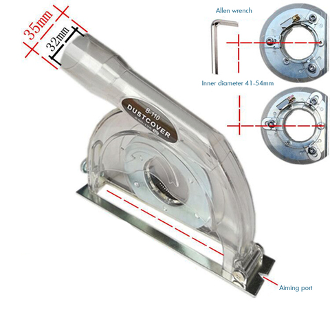 Clear Dust Shroud Cover Cutting Dust Shroud Guard Collection for 100, 125, 150 Hand Angle Grinder and 90/115/125mm Saw Blades ► Photo 1/6