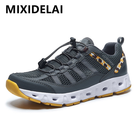 New Breathable Mesh Men Shoes Lightweight Comfortable Men Sneakers Fashions Lace Up Casual Shoes Flat Shoes Zapatillas Hombre ► Photo 1/6