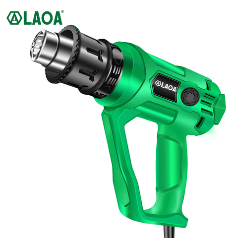 LAOA  220V Heat Gun 2000W Variable 2 Constant Temperatures EU Industrial Electric Hot Air Gun for heat pipe and car film ► Photo 1/6