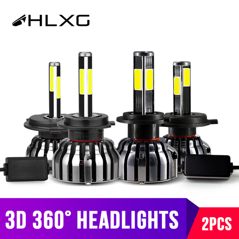 hlxg 4 Sides 12000LM H8 H11 Fog lights No Error h7 led canbus H4 LED Lamp  HB3 9005 HB4 H1 H27 Auto 12V 6000K 4300K 8000K 5000K - Price history &  Review