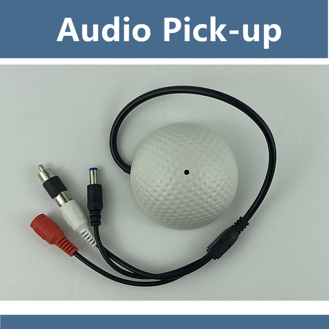 Golf Shape audio listening devices CCTV Microphone audio Pickup Device High Sensitivity 12V DC sound Monitor ► Photo 1/6