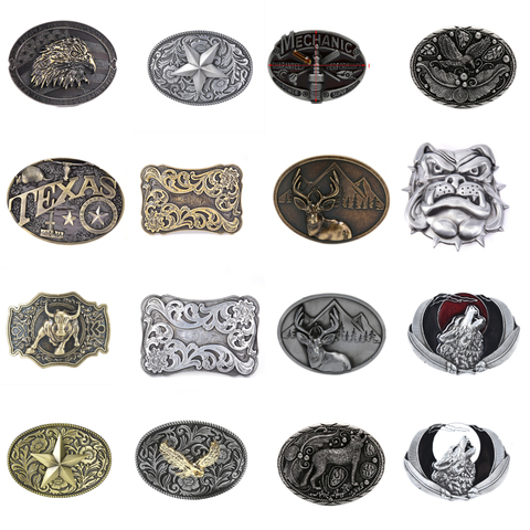 Eagle Metal Cool Belt Buckles For Man Unisex Western Fashion Buckle Cowboys Cowgirls Paracord Buckle Luxury ► Photo 1/6