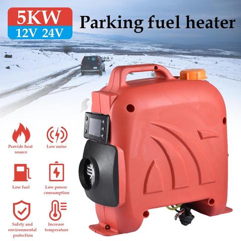 Car Heater 5KW All In One Diesel Air Heater One Holes 12/24V LCD Display Parking Fuel Heater For Webasto Trucks Moter Boat Car ► Photo 1/6