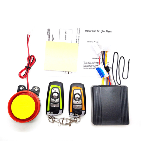 12V Car Security Alarm System Motorcycle Bike Scooter Remote Control Anti-theft ► Photo 1/6