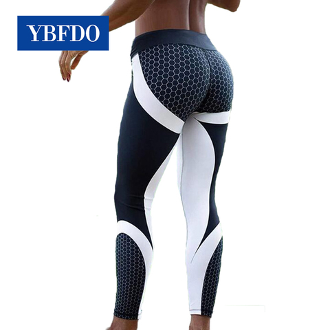 YBFDO 2022 New Sport Leggings Women Yoga Pants Workout Fitness Jogging Running Gym Tights Stretch Compression Tights Sportswear ► Photo 1/6