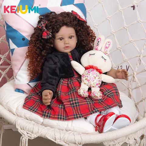 New Style KEIUMI Toddler Reborn Baby Dolls 60 CM Lifelike Lindo Newborn Babies Boneca Menina Doll Play Toys Kids Birthday Gifts ► Photo 1/6