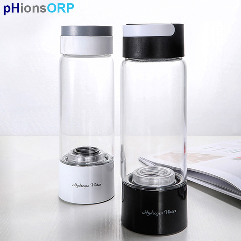 Q10 Portable Hydrogen Water Bottle Maker Glass Body SPE Tech Generate Pure Molecular Hydrogen Rich 3000ppb with Breathing H2 Kit ► Photo 1/6