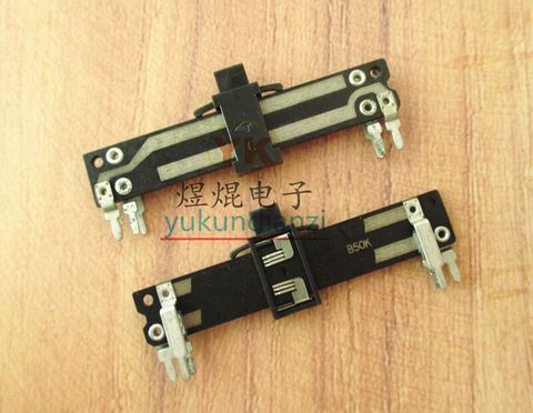 Total length 50MM handle height 4MM 50K B50K stereo channel straight slide potentiometer ► Photo 1/1