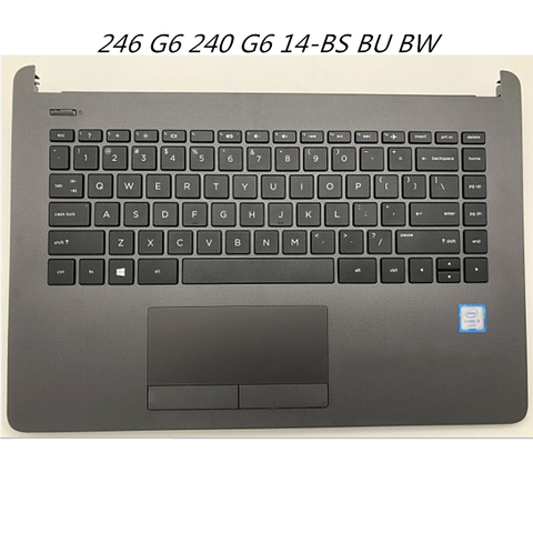 Laptop Palmrest Upper Cover Keyboard Housing Case For hp 246 G6 240 G6 14-BS BU BW Bottom Cover Lower Case Base Carcass ► Photo 1/1