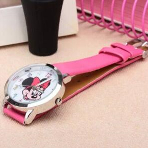 8 Candy Colors Fashion Colorful Watch Girls Children Cartoon Clock Mickey Cute Watches Lovely Relogio Kids Watches Reloj Infanti ► Photo 1/6