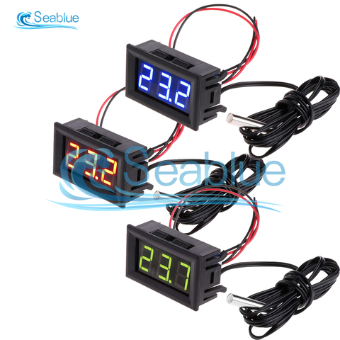 0.56 inch 5V 12V LED Digital Thermometer Car Indoor Outdoor Incubator Acquarium Temperature Sensor Meter Weather Station Monitor ► Photo 1/6