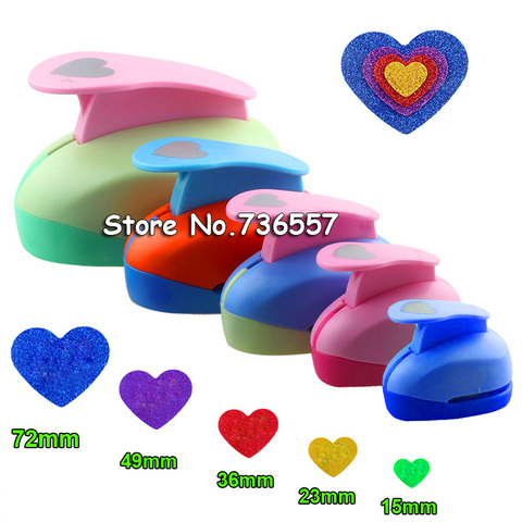 Heart Star shape EVA foam punch paper punch for greeting card handmade Scrapbook Handmade puncher free shipping ► Photo 1/6