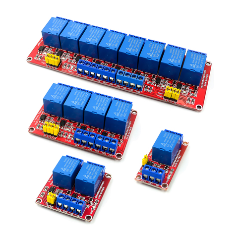 Relay module 1 2 4 8 Channel 5V Relay Module Board Shield with Optocoupler Support High and Low Level Trigger ► Photo 1/5