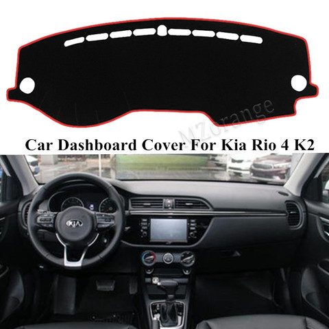 RU LHD Car Dashboard Cover For KIA RIO 4 K2 2017 2022 Dashboard