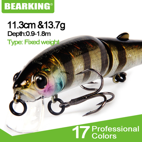 Bearking 2022 Fishing Lure Sz-M113 5PCS Minnow 113mm 13.7g Depth Wobbling Minnow Lure Plastic Hard Bait Fishing Wobblers ► Photo 1/6