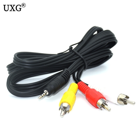 1.2M 2.5mm Jack Plug Male to 3 RCA Adapter High Quality 2.5 to RCA Male Audio Video AV Cable Wire Cord ► Photo 1/6