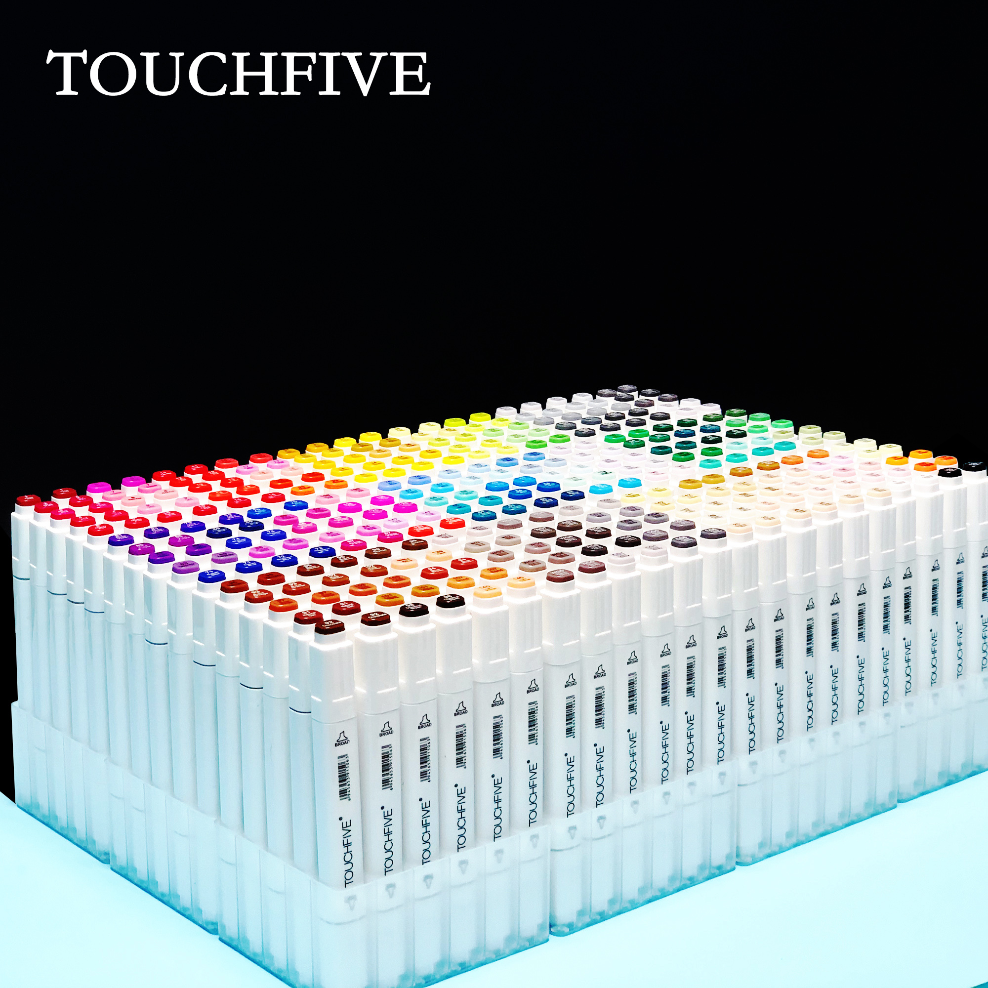 TouchFIVE 30/40/60/80 Color Art Markers Set Dual Headed Artist
