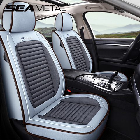 Car Seat Cover Linen Flax Auto Seat Protector Pad Universal Automotive Vehicle Cushion Fit for Sedan SUV Pick-up Truck Car Goods ► Photo 1/6