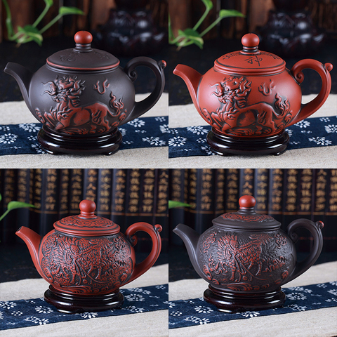 360ml Chinese unicorn teapot teaware Puer tea pot handmade purple clay kungfu Tea kettle ► Photo 1/6