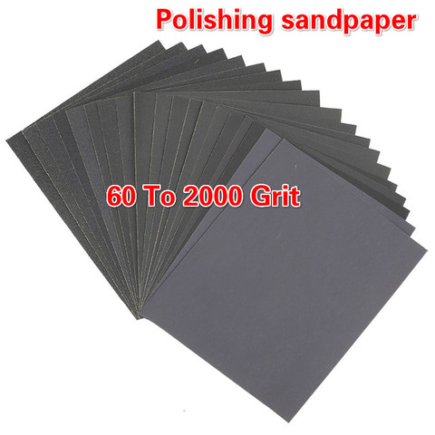 28*23cm Wet Dry Sandpaper 60 To 2000 Grit Assortment Abrasive Paper Sheets For Automotive Sanding Wood Furniture Polishing ► Photo 1/5