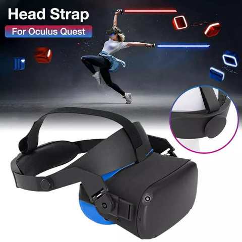 GOMRVR Adjustable halo Strap for Oculus Quest VR Comfort Foam Pad Strap, Perfect 50: 50 Balance Weight, Relieve Face Squeeze ► Photo 1/6