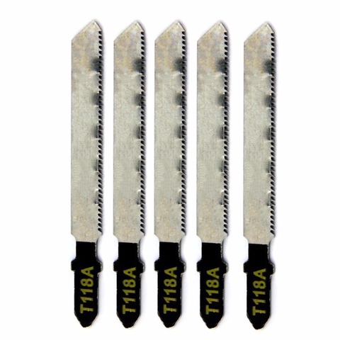 5pcs T118A HCS Curved Jigsaw Blades For Metal Cutting 77mm Length 1.0-3.0mm ► Photo 1/4