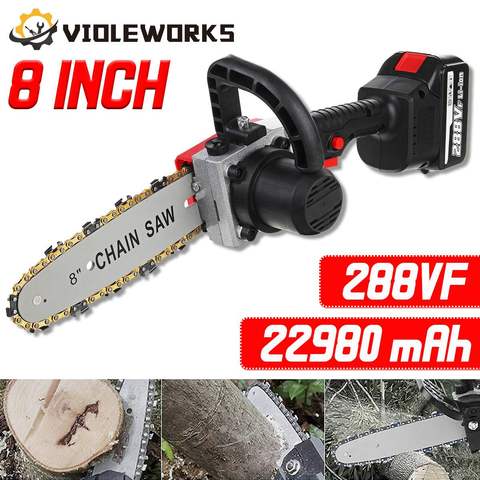288VF 22980mAh Brushless Electric Chainsaw 8inch Cordless Garden Logging Power Tool Wood Tools Rechargeable For Makita Battery ► Photo 1/6